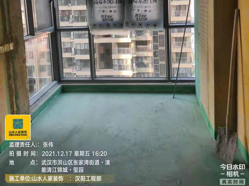 武汉清江锦城三期装修工地泥木工程验收