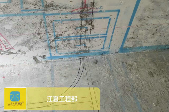 博雅豪庭水电弹线3D放样工程巡检