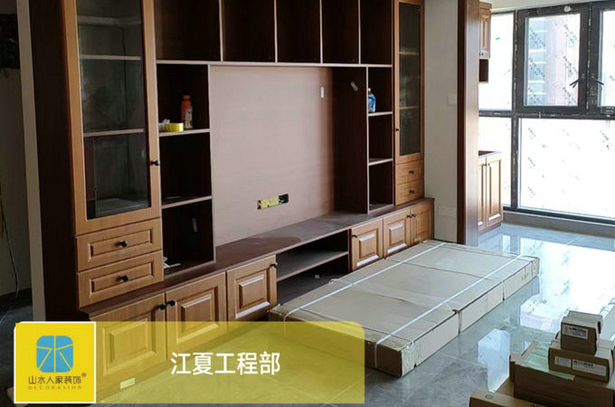 新华联青年城装修工地安装阶段