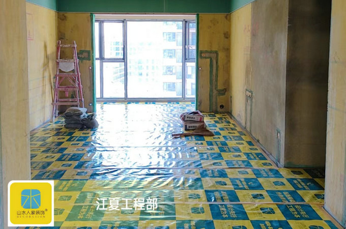 中建文化星城装修工地泥木工完工验收