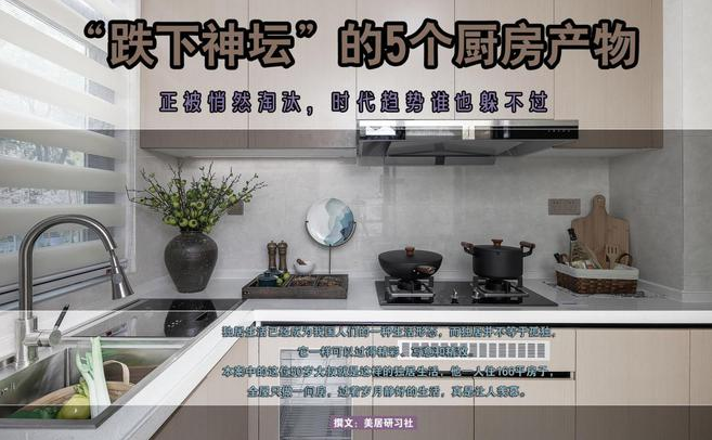 山水人家装饰：“跌下神坛”的5个厨房产物，正被悄然淘汰，时代趋势谁也躲不过