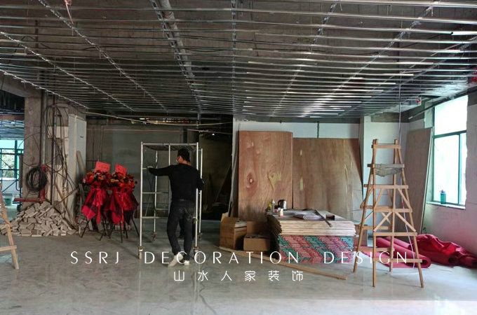 山水人家装饰汉口店新店装修开工仪式