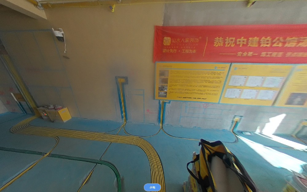 武汉铂公馆二期全景工地施工现场